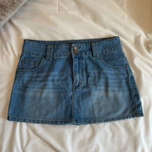 Denim Mini Skirt